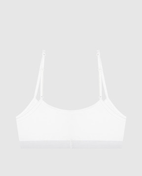 Maison Margiela MM6 Белый топ с эмблемой MKRG80060