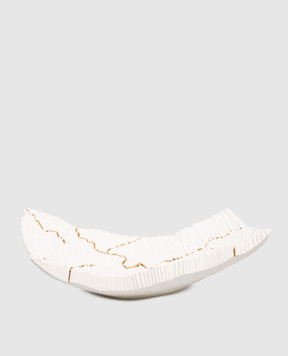 Fos Ceramiche Біле порцелянове декоративне блюдо Levante LEVANTEG