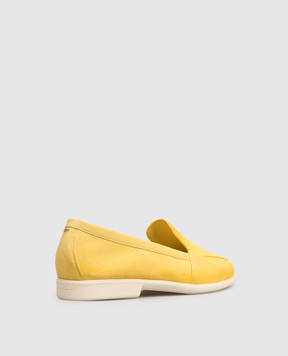 Santoni Желтые замшевые лоферы WULB72051AS1SAEA