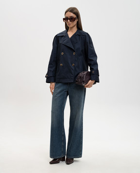 Twinset Синій укорочений тренч 261TP2231