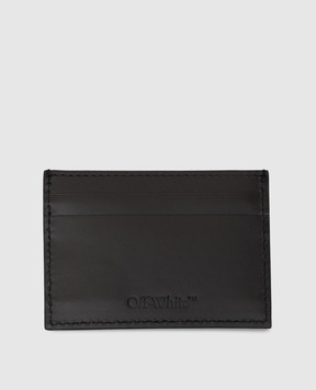 Off-White Черный кожаный картхолдер Jitney OWMND18F26LT01