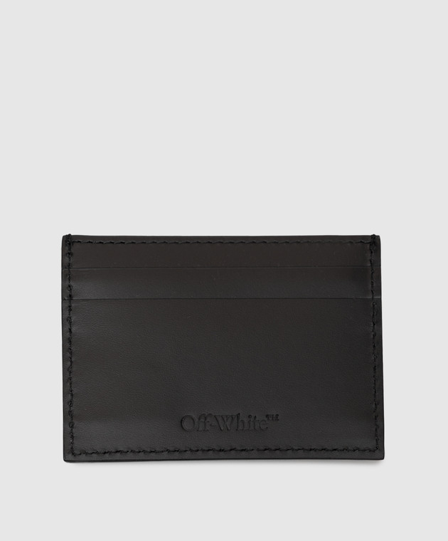 Off-White Черный кожаный картхолдер Jitney OWMND18F26LT01 изображение 2