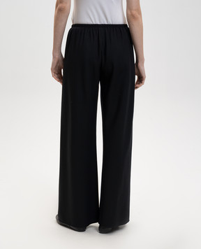 The Row Чорні штани Gala з вовни 8653W4084