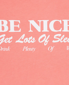 Sporty & Rich Дитяча рожева футболка Be Nice TO048712003PI22