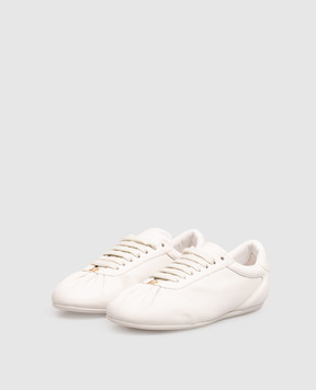Dolce&Gabbana Белые кожаные кроссовки Ballet CK2485A3O78