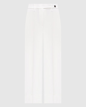 Brunello Cucinelli Білі штани з льоном MH126P9184