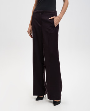 Magda Butrym Фиолетовые брюки из шерсти PANTS03113925