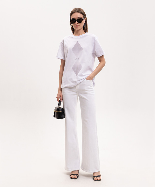 Ballantyne Белая футболка с принтом BLW254UCTH4 изображение 2