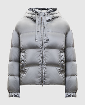 Max Mara Серая пуховая куртка CROCHET CROCHET