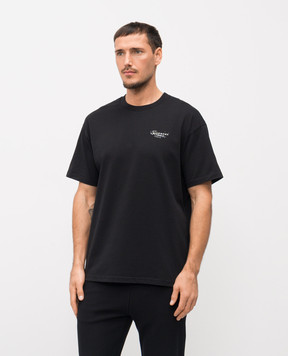 Givenchy Чорна футболка з принтом логотипа BM71NK3YSA