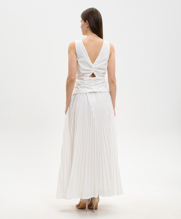 Simkhai Белое платье с плиссированием 2261040T изображение 3