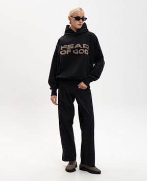 Fear of God Черные худи с принтом логотипа FG25FW1212102BHF