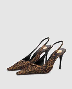Saint Laurent Слингбеки BABYLONE BRETEUIL с леопардовым принтом 839657AAC9R