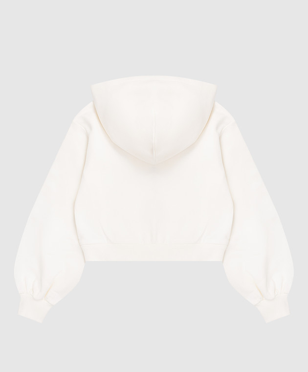 Dolce&Gabbana Дитяча бежева спортивна куртка з вишивкою монограми DG L5JWCWG7PVI812+ зображення 2