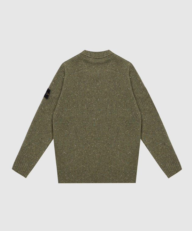 Stone Island Дитячий зелений светр з вовною L2S165100005S0M191012 зображення 2