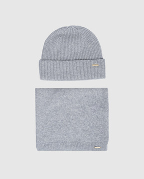 Woolrich Набір з сірої шапки і шарфа з вовною CFWWAC2029FRUF0659