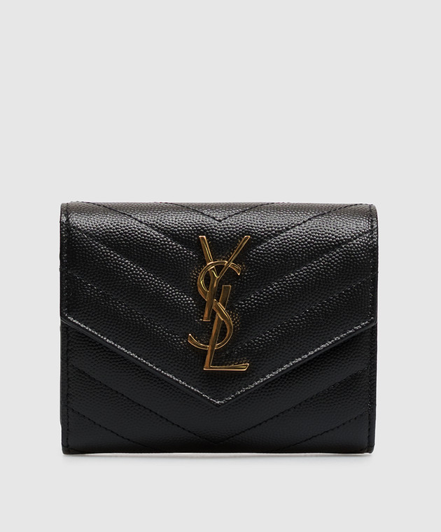 Saint Laurent Черный кожаный портмоне 403943BOW01
