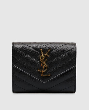 Saint Laurent Чорне шкіряне портмоне 403943BOW01