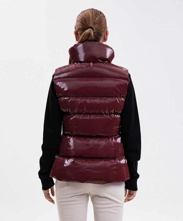 Mackage Бордовий пуховий жилет CHAYA-GLO CHAYAGLO зображення 4