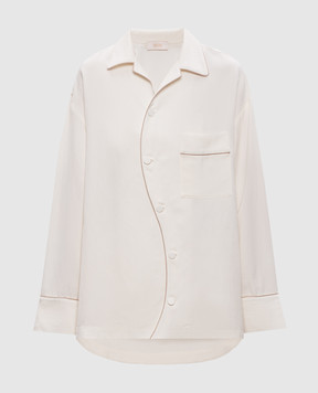 SSHEENA Бежевая рубашка Cody с льном 26SSCODYTS26012