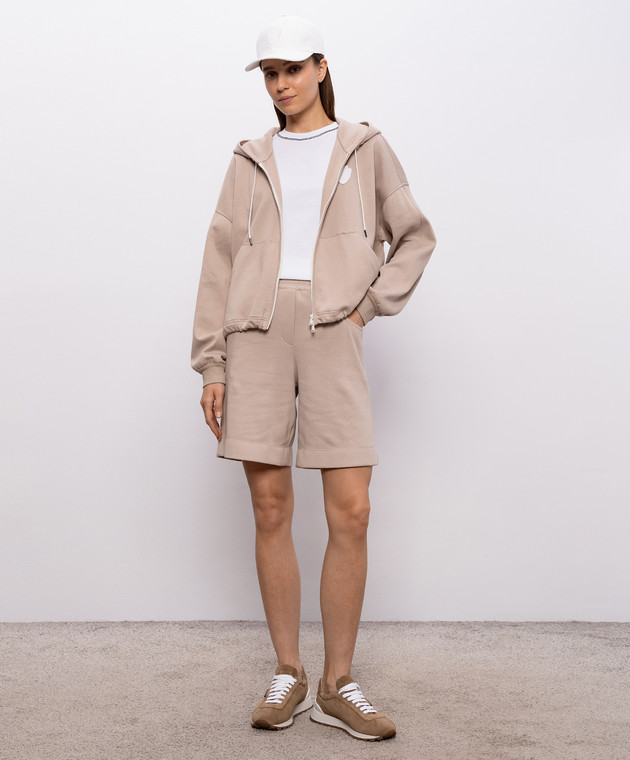 Brunello Cucinelli Біла футболка з ланцюжком M0T81BZ100 зображення 2