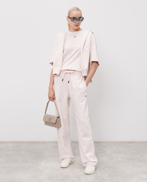 Off-White Рожева футболка з принтом емблеми Paint Arrow 44MAA120S26J00R