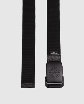 Stone Island Черный ремень с логотипом L1S159300001S0073