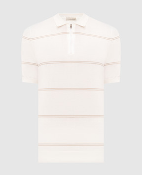 Cashmere&Whiskey Поло кольору айворі в смужку MB235Z