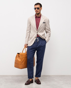 Brunello Cucinelli Бордовое поло M2L00315