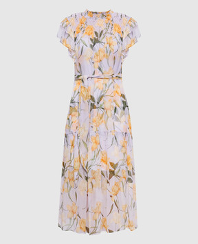 Christy Lynn Фіолетова сукня Vera із шовку CLD402F12