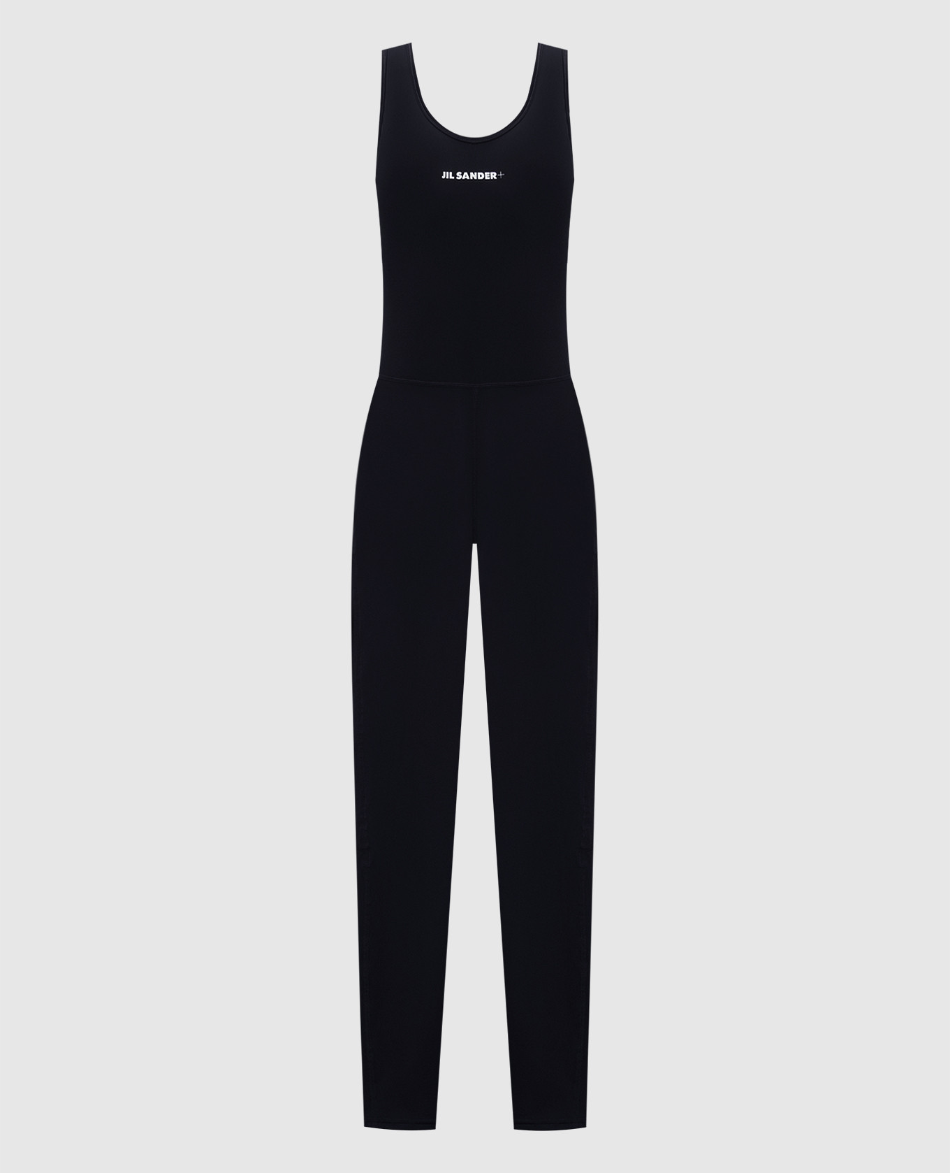 Черный комбинезон с принтом логотипа