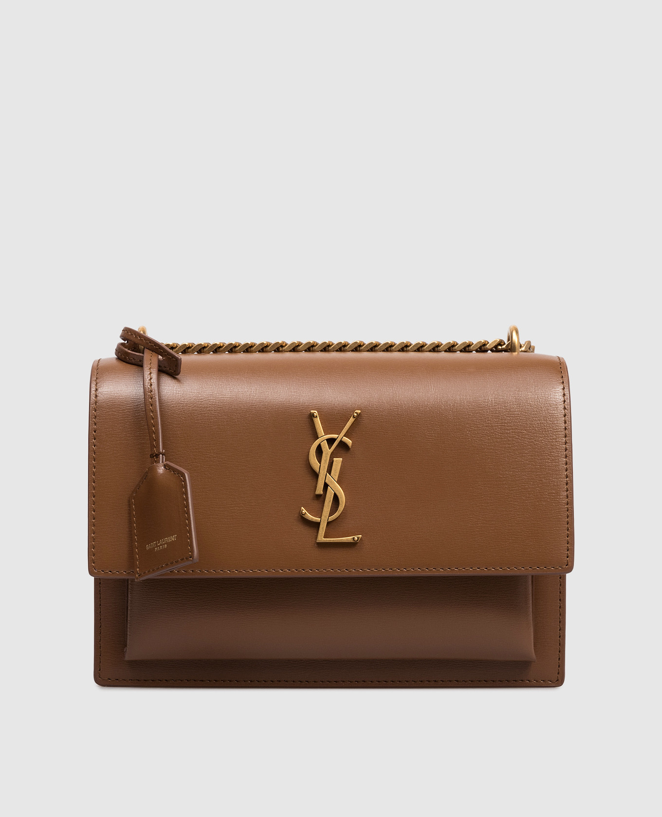 

Коричневая кожаная сумка SUNSET, Коричневый, Сумки через плечо