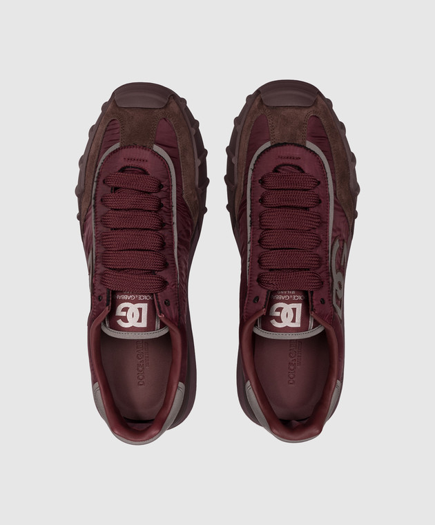 Dolce&Gabbana Бордові кросівки Dg Athletic CS2384A0920 зображення 4