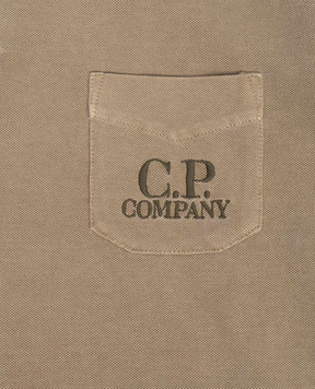 C.P. Company Дитяче поло кольору хакі CUM010LFC001014