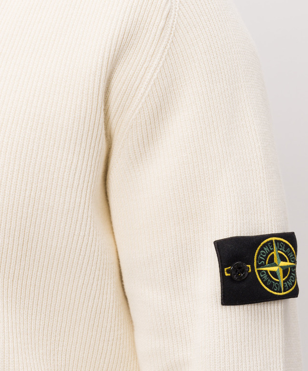 Stone Island Свитер цвета айвори с молнией L2S155100124S00D8 изображение 5