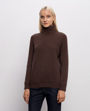 Brunello Cucinelli Коричневий светр з кашеміру M12175403