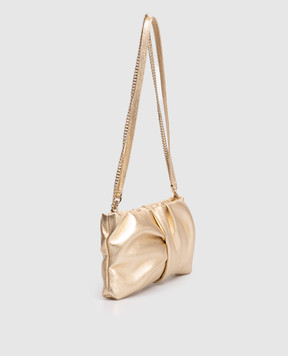 Jimmy Choo Золотистий шкіряний клатч Bonny BONNYCLUTCHMNA