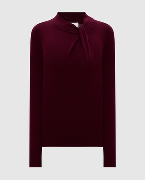 Allude Бордовый джемпер из шерсти и кашемира 25517042