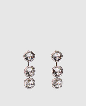 Swarovski Серебряные серьги-трансформеры Una со съемными подвесками 5754342