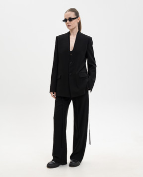Ann Demeulemeester Чорні штани Anneke B0010192FA558