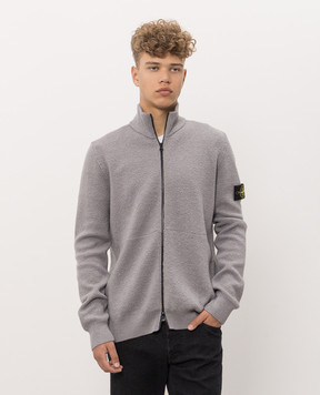 Stone Island Сірий кардиган з вовни L2S155100012S01C4