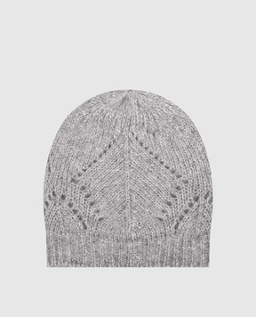 Peserico Сіра шапка з вовною альпаки S36208F039252A