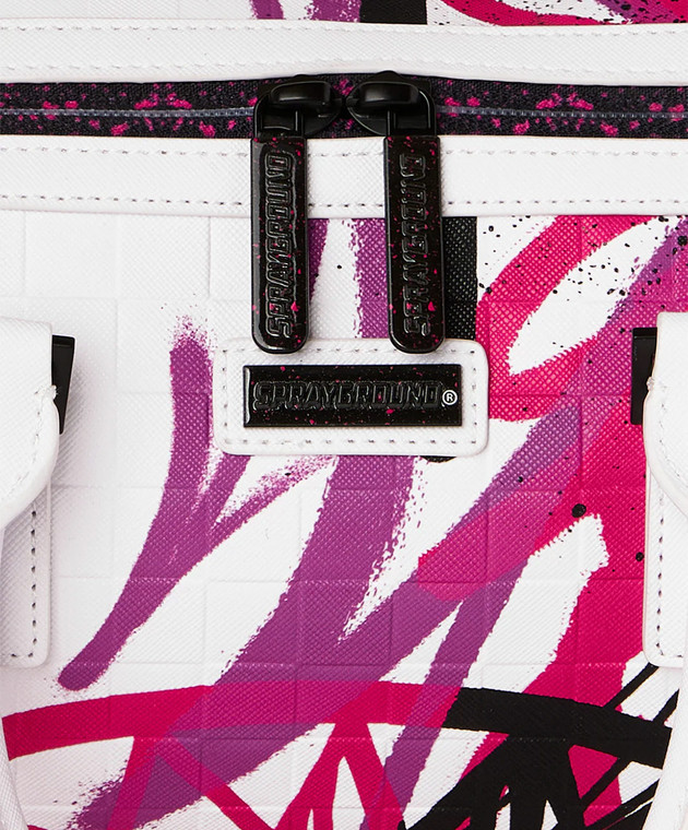 Sprayground Детская белая сумка CRASH GRAFF TURBO 910D9009NSZ изображение 4