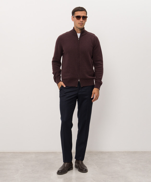 Bertolo Cashmere Синие брюки 000305001391 изображение 2