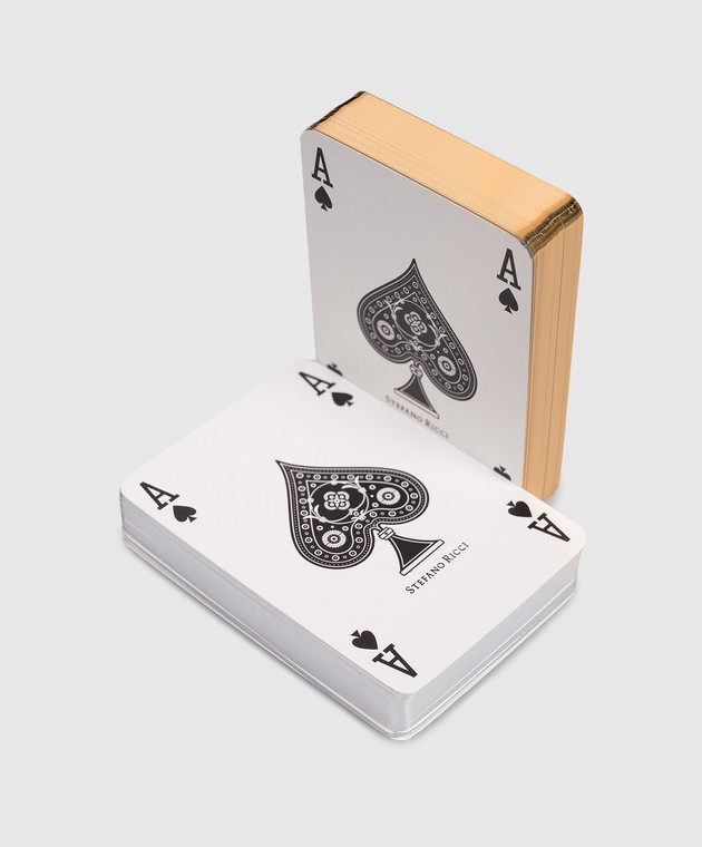 Stefano Ricci Набір гральних карт з принтом емблеми OSPCARDS02EAGLE1 зображення 3