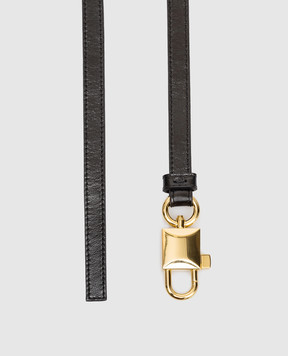 Dolce&Gabbana Чорний шкіряний глянцевий пояс BE1673AZ000