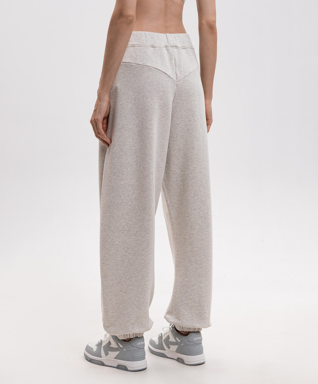 Off-White Бежевые меланжевые джоггеры 2FH00495B изображение 3