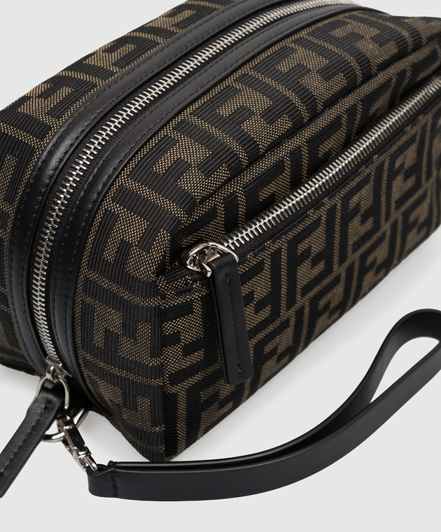 Fendi Коричневий несесер у візерунок 8N0216B16F зображення 3