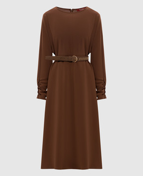 Max Mara Коричнева сукня міді ZERBINO MSTZERBINO