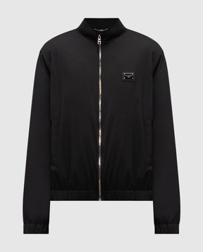 Dolce&Gabbana Черная куртка с гравировкой логотипа G9AOFTGK316